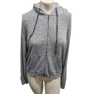 Victoria's Secret PINK Full Zip Hoodie Womens Sz L Loungewear Simple Casual Cozy